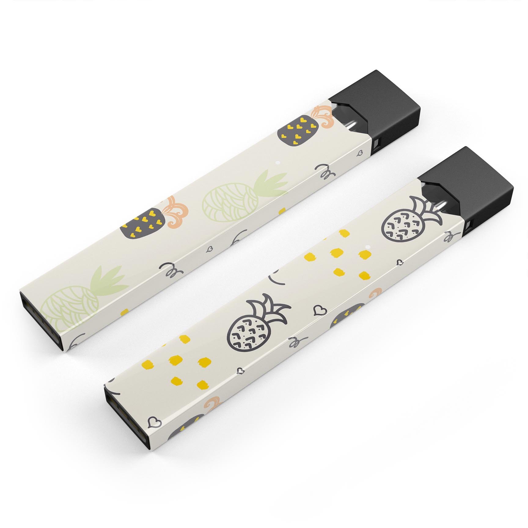 Tropical Summer Love v7 decal skin wrap for JUUL device, featuring vibrant tropical design and protective lamination.