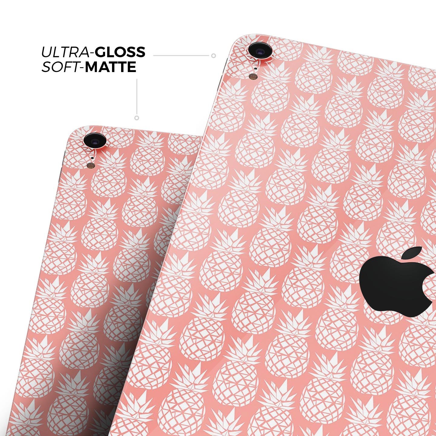 Tropical Summer Pineapple skin decal for Apple iPad, showcasing vibrant colors and a sleek design for full body protection.