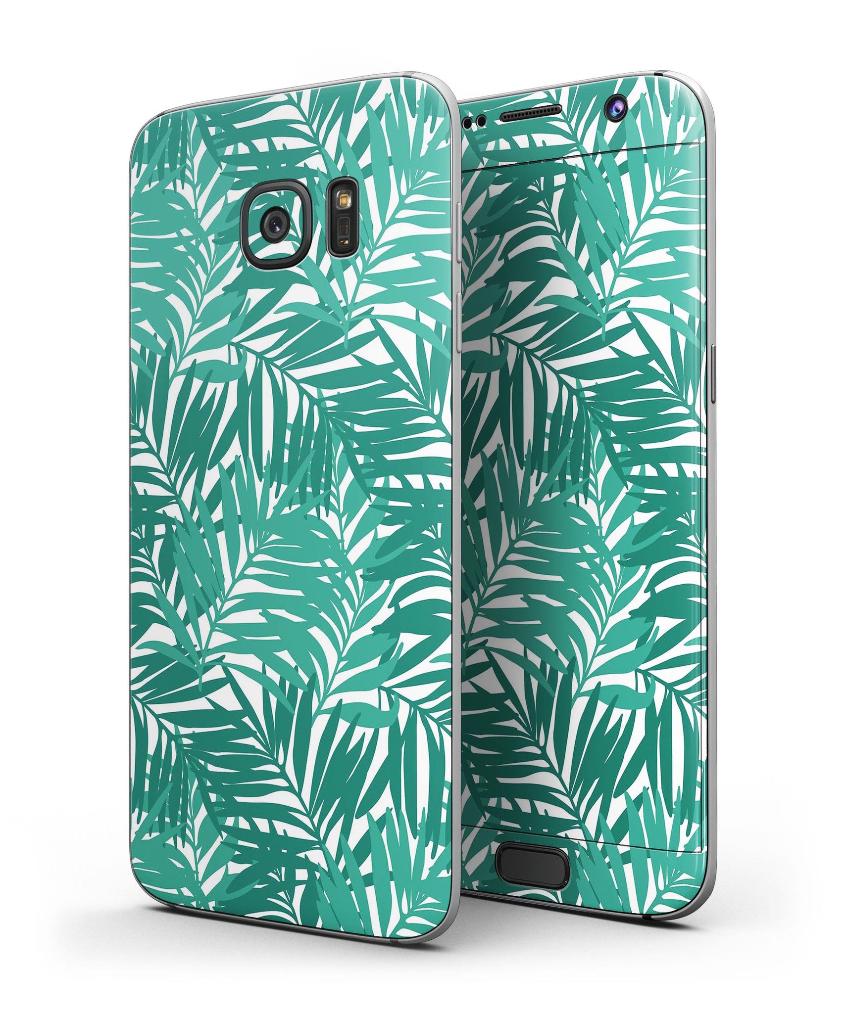 Tropical Summer v1 skin kit for Samsung Galaxy S7, showcasing vibrant colors and a sleek design.