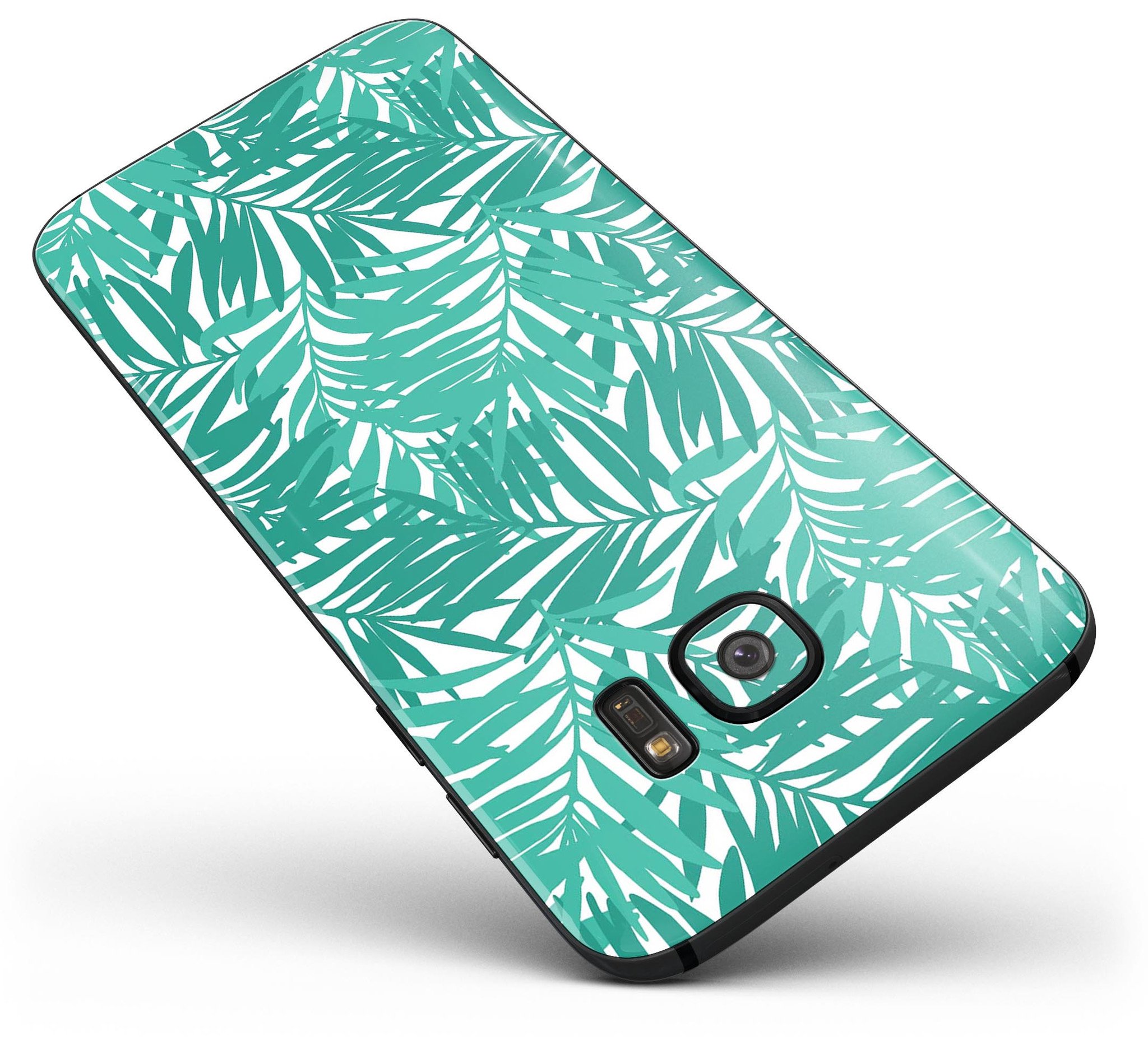 Tropical Summer v1 skin kit for Samsung Galaxy S7, showcasing vibrant colors and a sleek design.