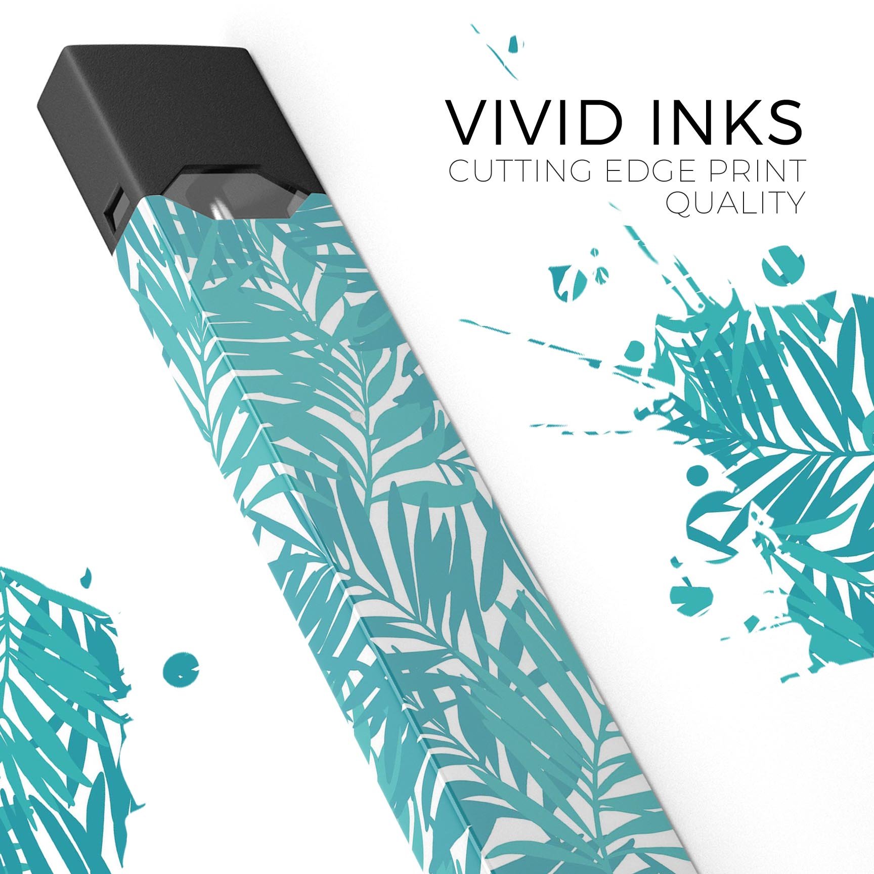 Tropical Summer v2 premium decal skin-wrap sticker for JUUL device, featuring a vibrant tropical design and protective lamination.