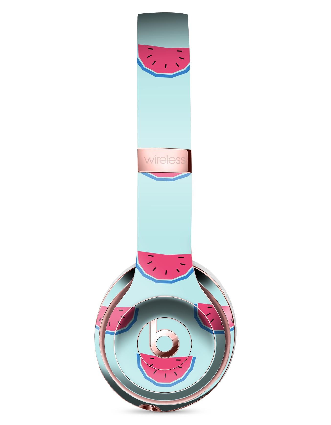 Tropical Summer WaterMelins v1 Full-Body Skin Kit for Beats by Dre Solo 3 Wireless Headphones, showcasing vibrant tropical design.