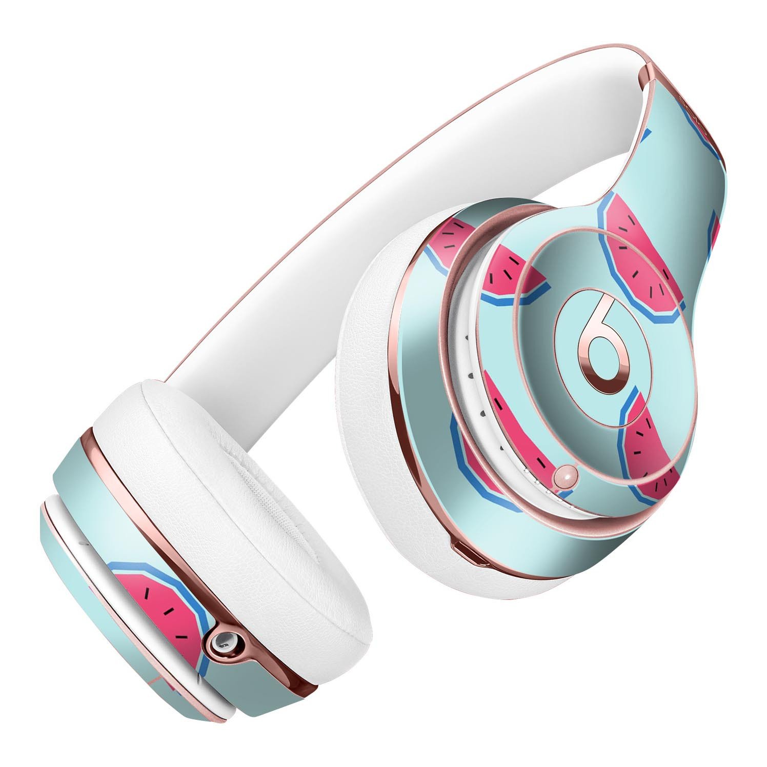 Tropical Summer WaterMelins v1 Full-Body Skin Kit for Beats by Dre Solo 3 Wireless Headphones, showcasing vibrant tropical design.