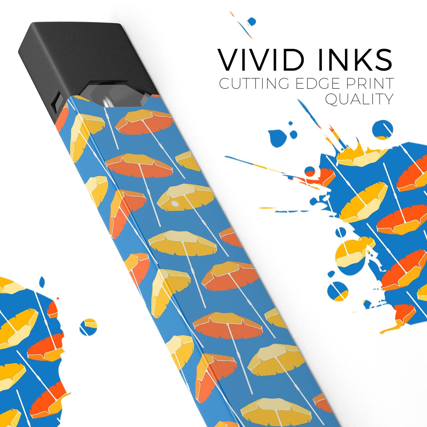 Tropical Twist v14 skin-wrap sticker for JUUL device, showcasing vibrant design and precision cut.