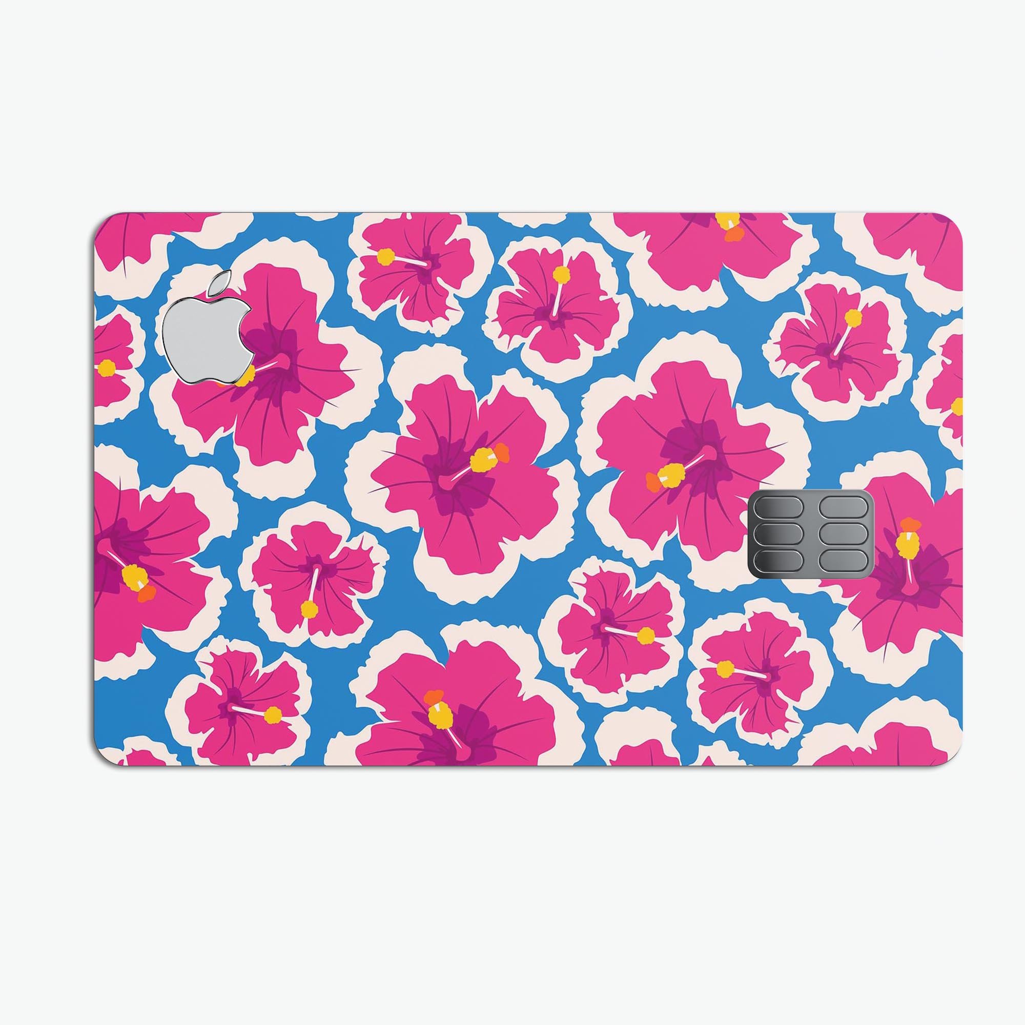 Tropical Twist v5 decal skin for Apple Card, showcasing vibrant design and premium vinyl material.