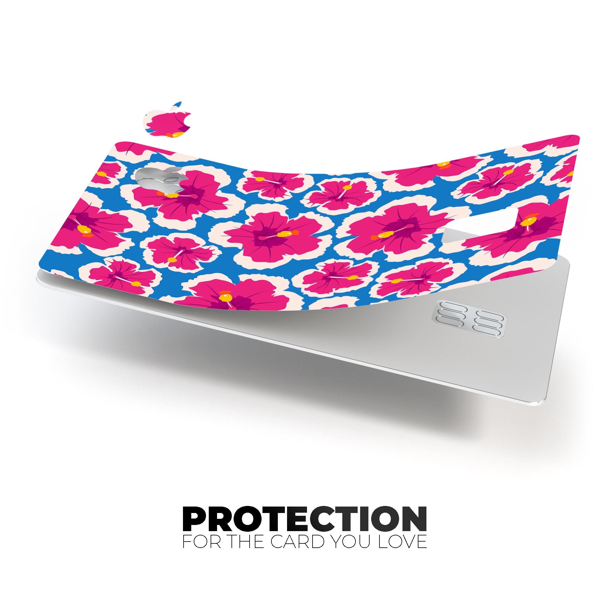 Tropical Twist v5 decal skin for Apple Card, showcasing vibrant design and premium vinyl material.