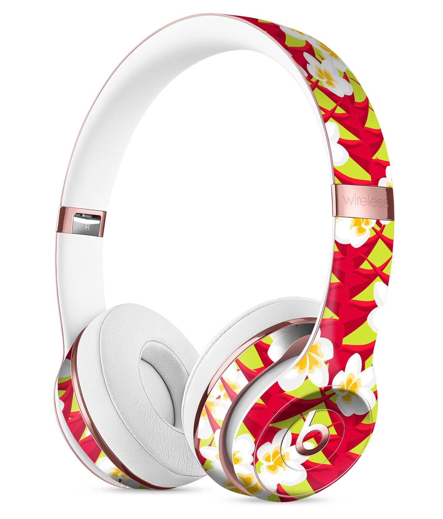 Tropical Twist v9 Full-Body Skin Kit for Beats by Dre Solo 3, showcasing vibrant tropical design and premium vinyl material.