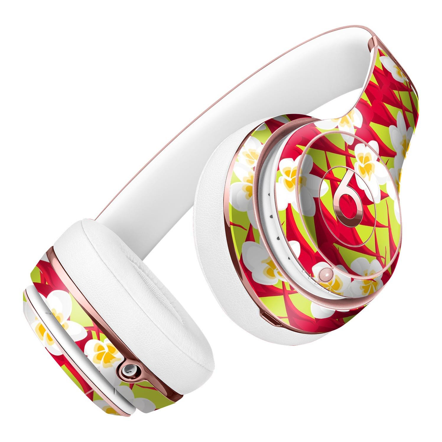 Tropical Twist v9 Full-Body Skin Kit for Beats by Dre Solo 3, showcasing vibrant tropical design and premium vinyl material.