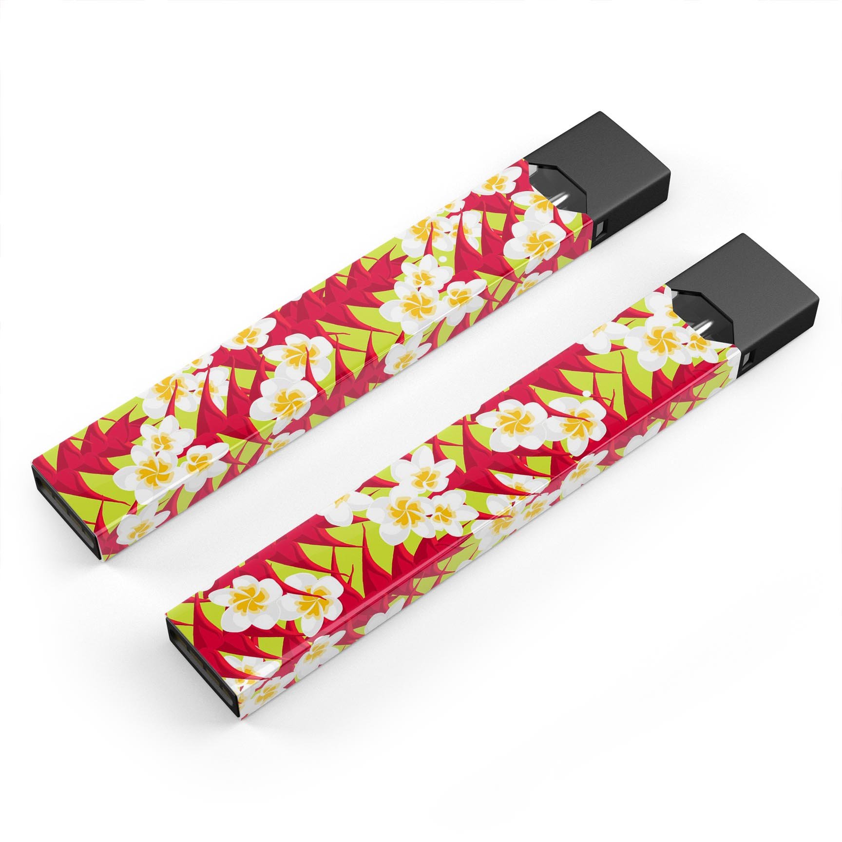 Tropical Twist v9 skin-wrap sticker designed for JUUL vaping device, showcasing vibrant colors and precise cut.