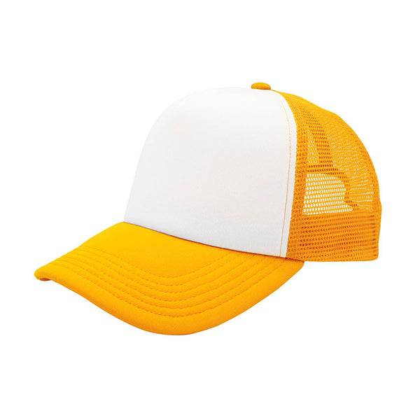 Stylish Trucker Cap made from 100% polyester foam with a mesh back, featuring a plastic adjustable snapback for a comfortable fit.