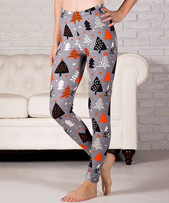 A pair of Ultra Soft Print Leggings featuring trendy patterns and a tall waistband, showcasing their buttery soft fabric and comfortable fit.