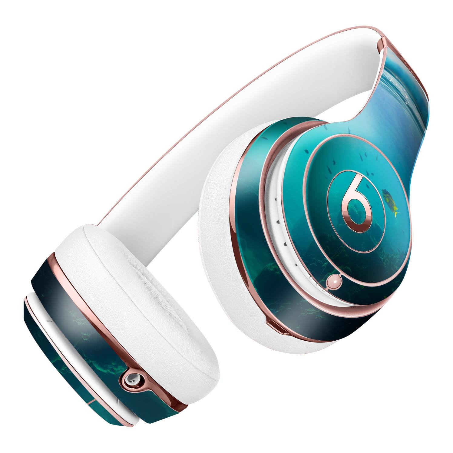 Underwater Reef Full-Body Skin Kit for Beats by Dre Solo 3, showcasing vibrant colors and a sleek design.