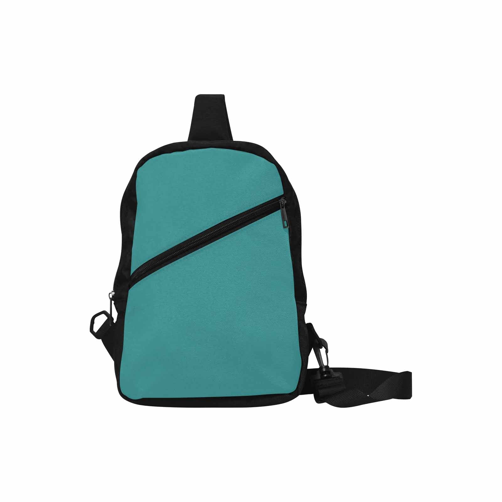 Uniquely You Mens Crossbody Chest Bag in Mint Blue, showcasing its durable nylon material and adjustable strap.