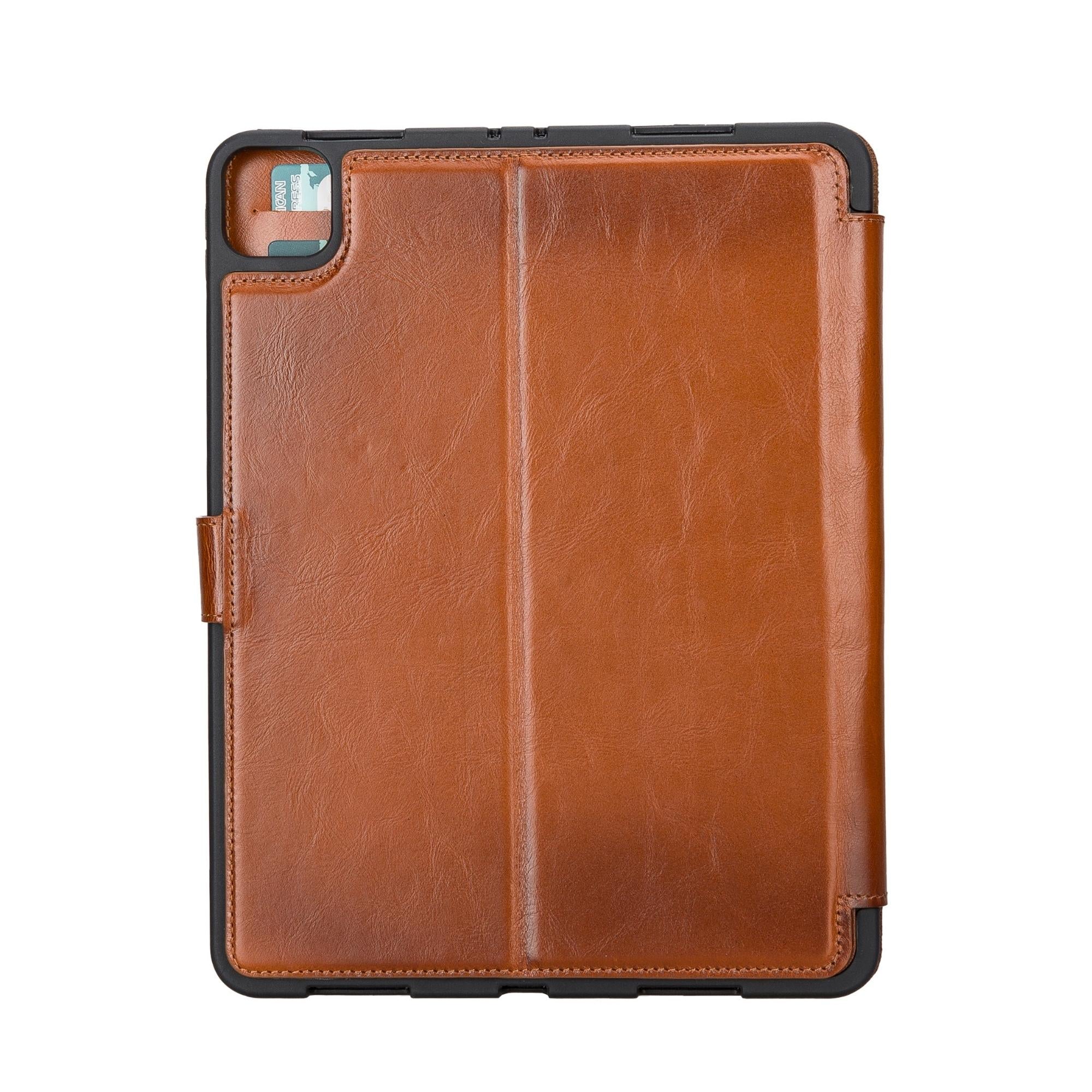 Utica Leather Wallet Case for iPad Pro 12.9-inch, showcasing premium full-grain leather and elegant design.