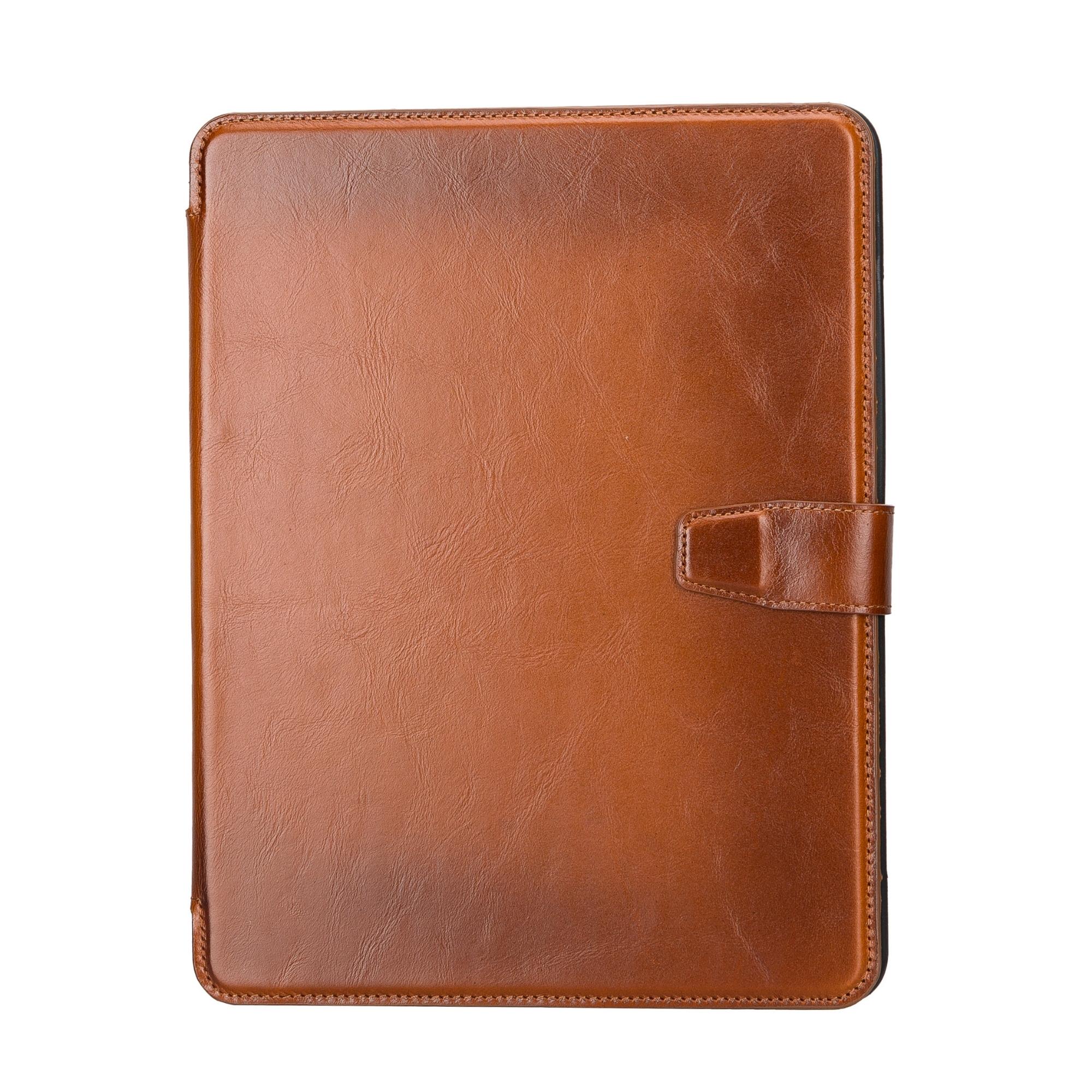 Utica Leather Wallet Case for iPad Pro 12.9-inch, showcasing premium full-grain leather and elegant design.