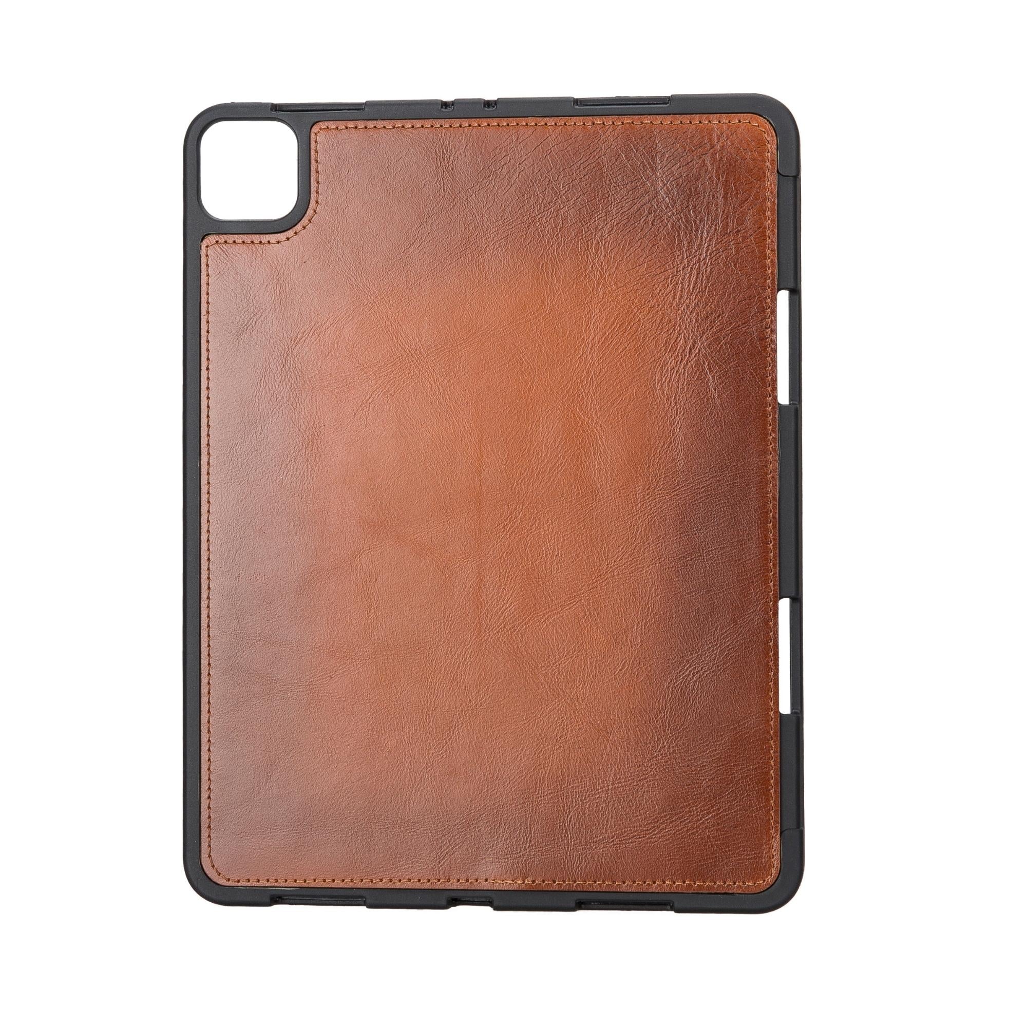 Utica Leather Wallet Case for iPad Pro 12.9-inch, showcasing premium full-grain leather and elegant design.