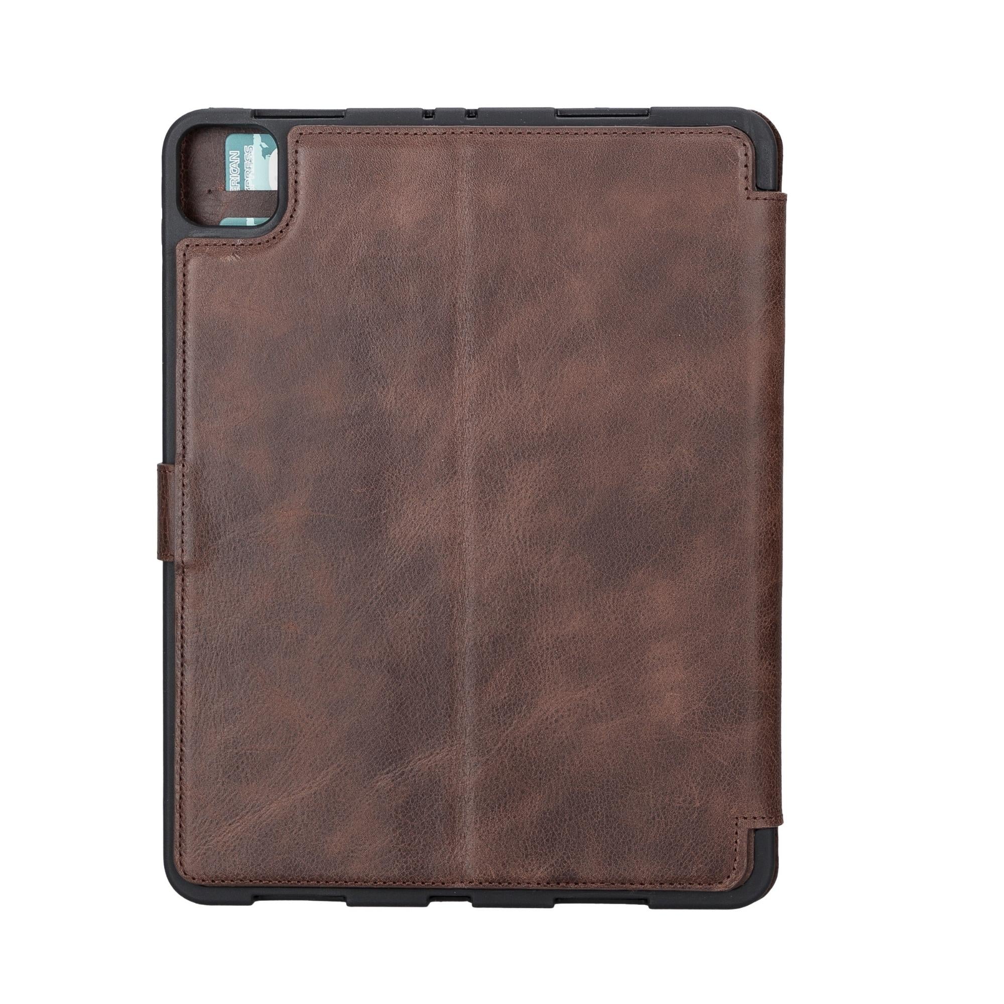 Utica Leather Wallet Case for iPad Pro 12.9-inch, showcasing premium full-grain leather and elegant design.