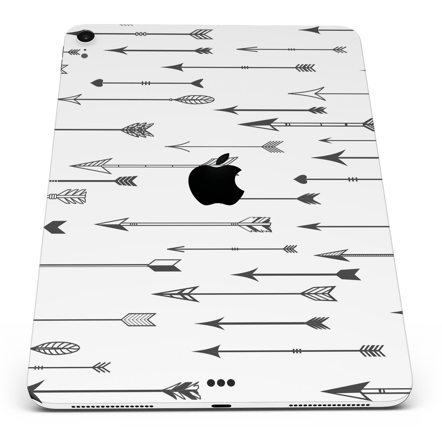 Vector Black Arrows full body skin decal for Apple iPad Pro, showcasing a sleek design and premium 3M material.