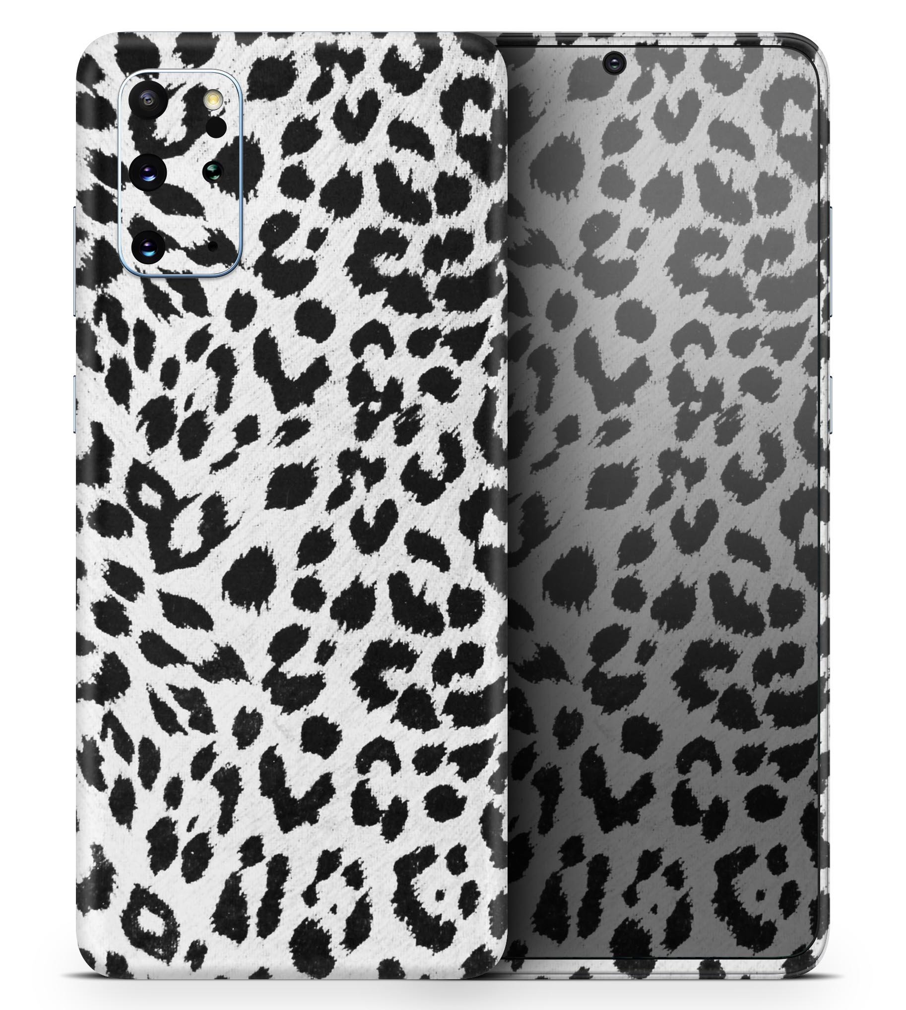 Vector Leopard Animal Print Skin-Kit for Samsung Galaxy S-Series, showcasing a stylish design with a premium vinyl finish.