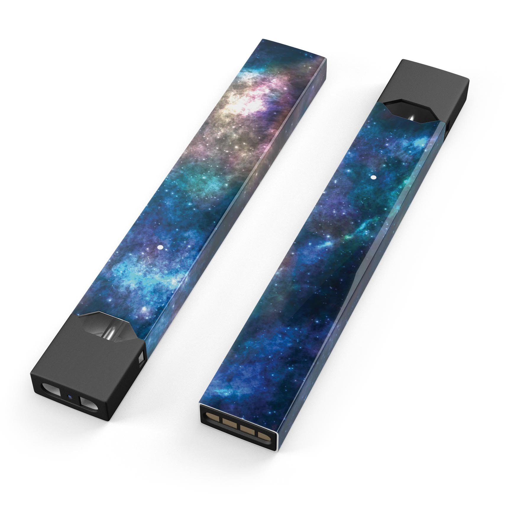 Vector Space V2 premium decal skin-wrap sticker designed for JUUL vaping device, showcasing vibrant graphics and protective features.