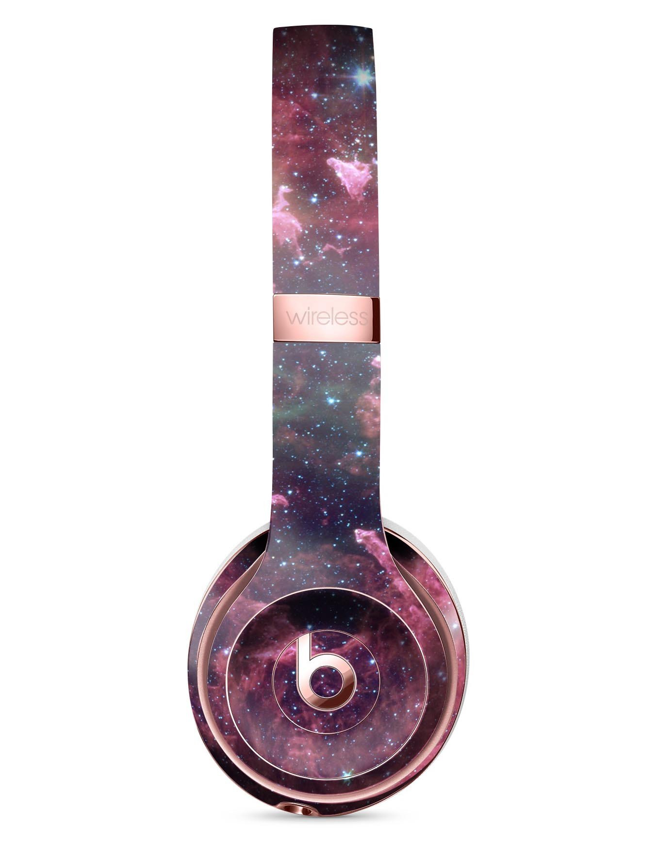 Vibrant Deep Space Full-Body Skin Kit for Beats by Dre Solo 3, showcasing a colorful design that fits perfectly on the headphones.