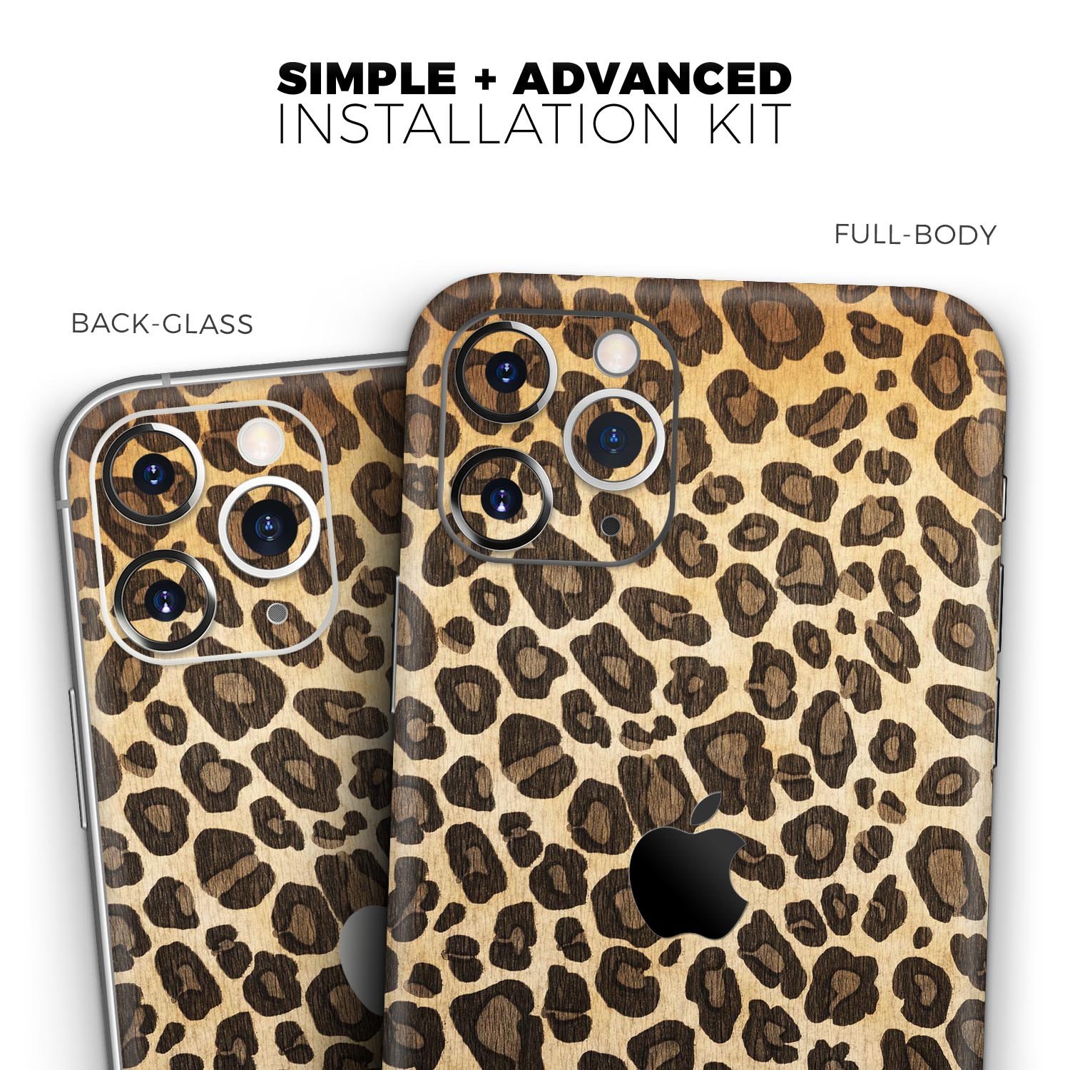 Vibrant leopard print skin for Apple iPhone, showcasing a stylish design and premium quality finish.