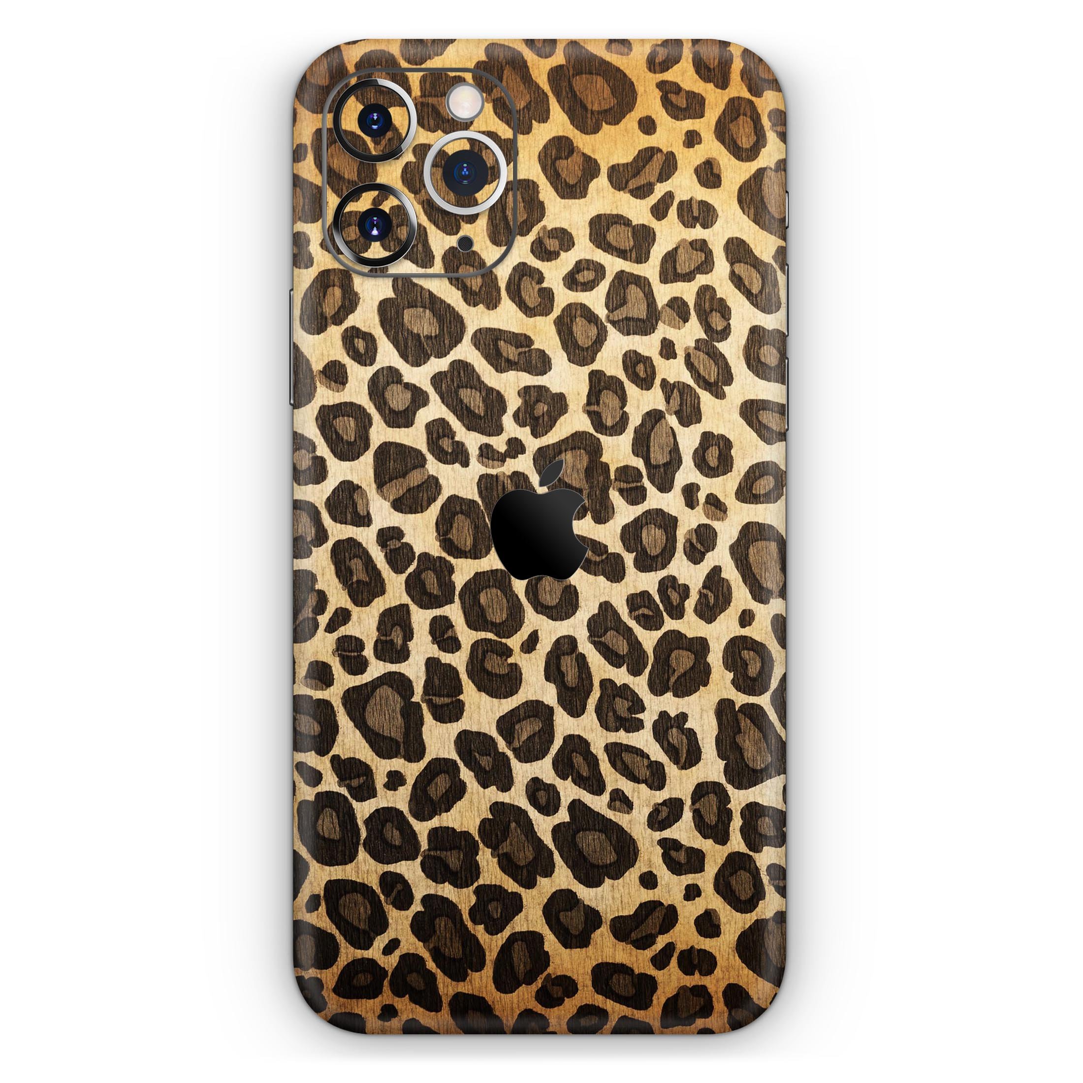 Vibrant leopard print skin for Apple iPhone, showcasing a stylish design and premium quality finish.