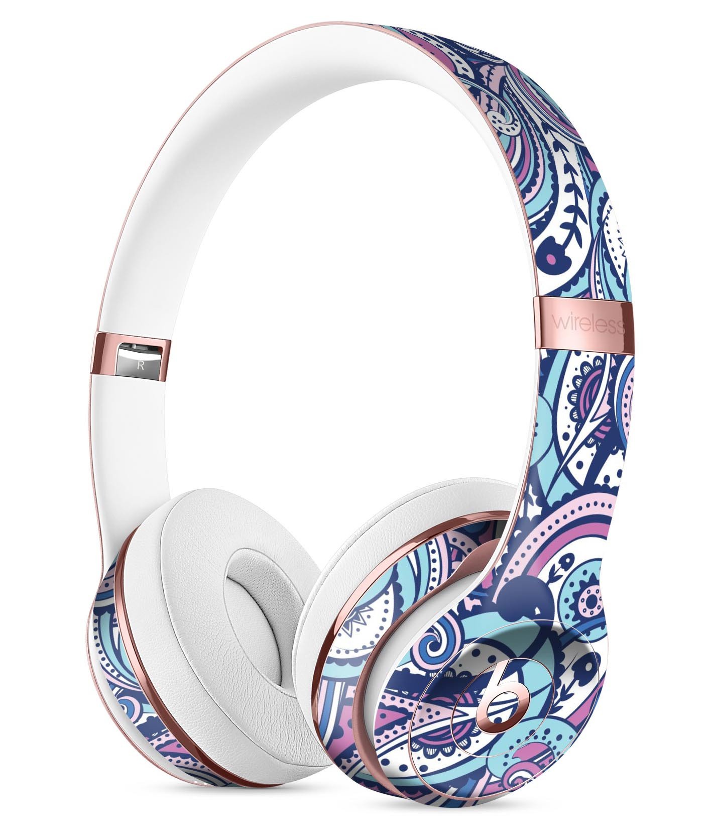 Vibrant purple skin kit for Beats by Dre Solo 3 Wireless Headphones, showcasing a stylish design and precise fit.