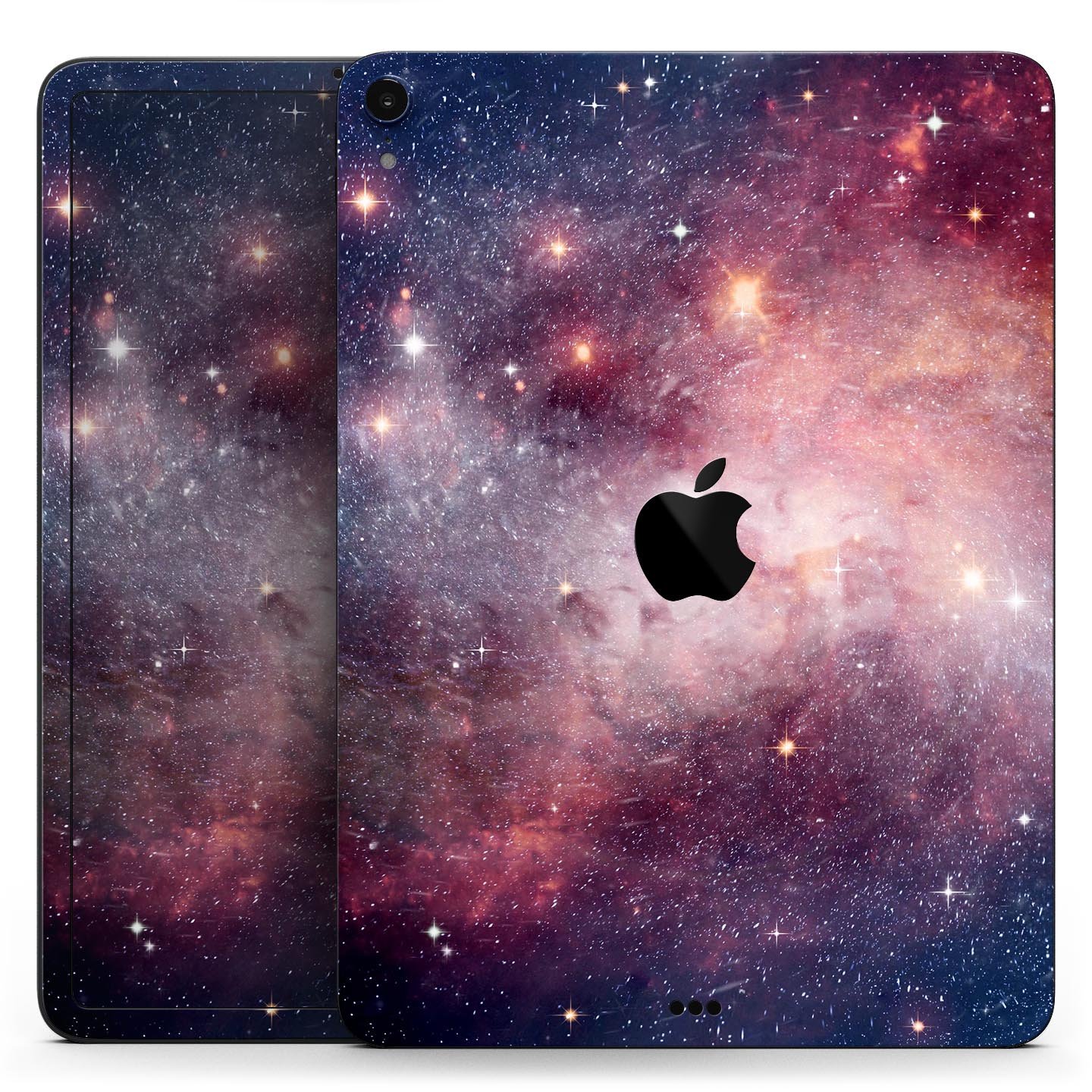 Vibrant Space Full Body Skin Decal for Apple iPad Pro 12.9", showcasing its colorful design and premium 3M material.