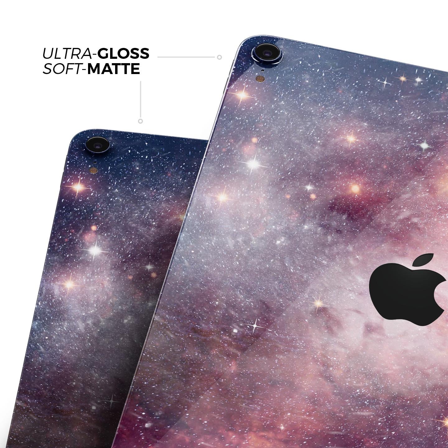 Vibrant Space Full Body Skin Decal for Apple iPad Pro 12.9", showcasing its colorful design and premium 3M material.