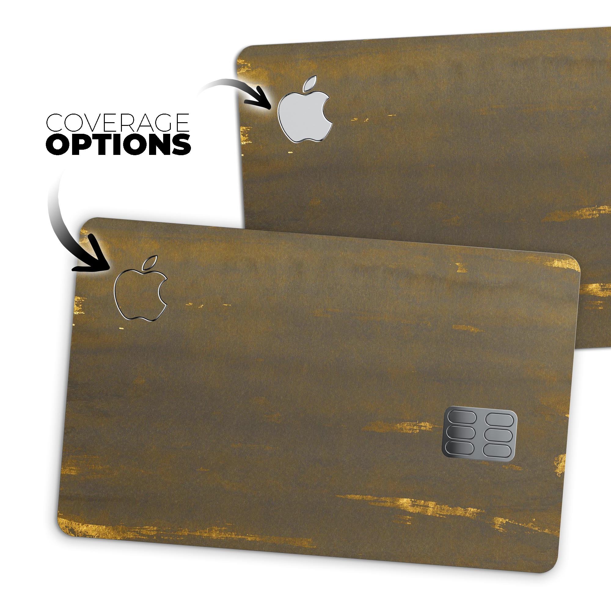 Vintage Golden Book Cover decal skin-kit for Apple Card, showcasing a stylish design with premium vinyl material.