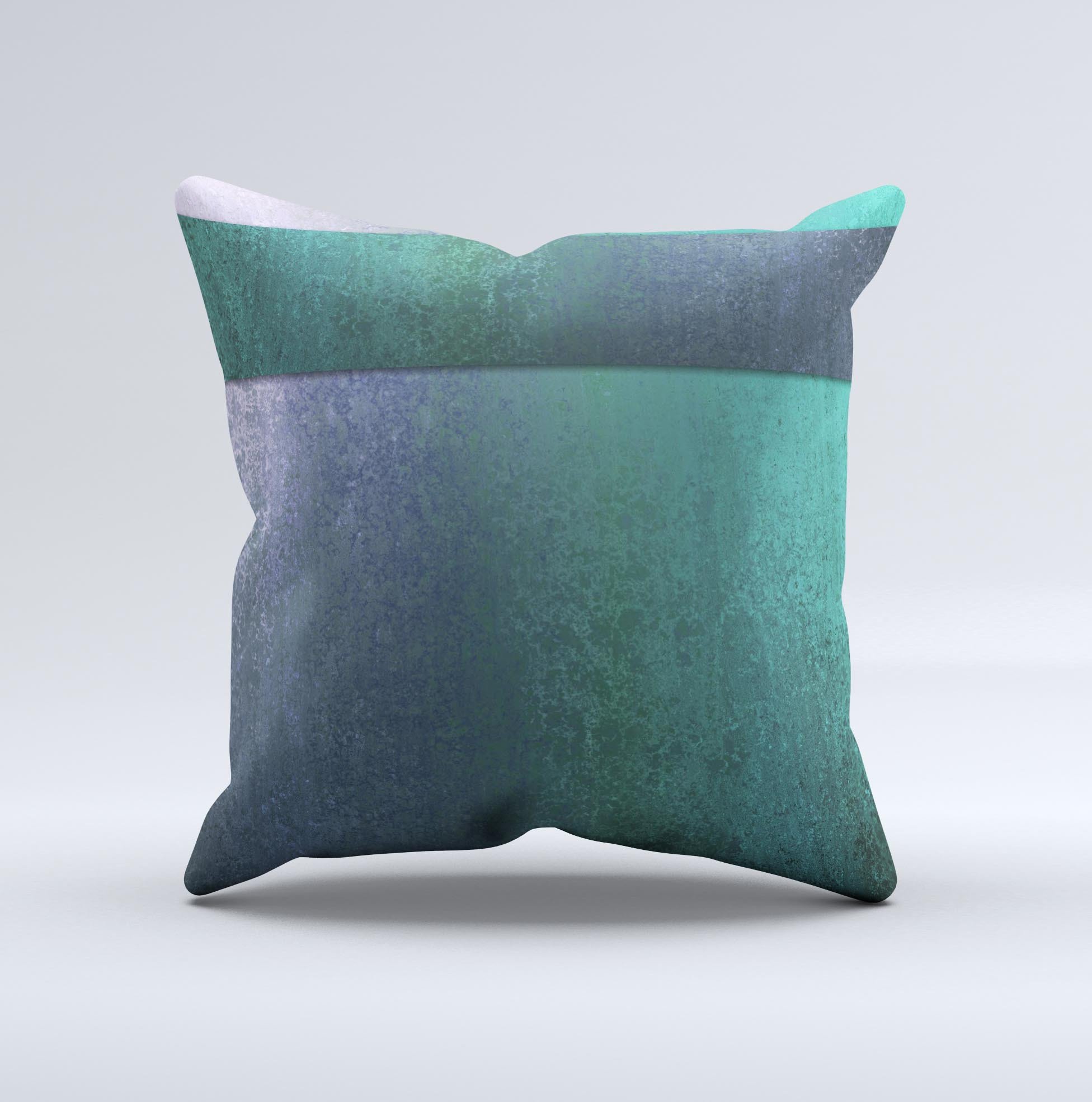 Vivid emerald green decorative throw pillow with sponge texture, showcasing unique handmade design and high-quality fabric.