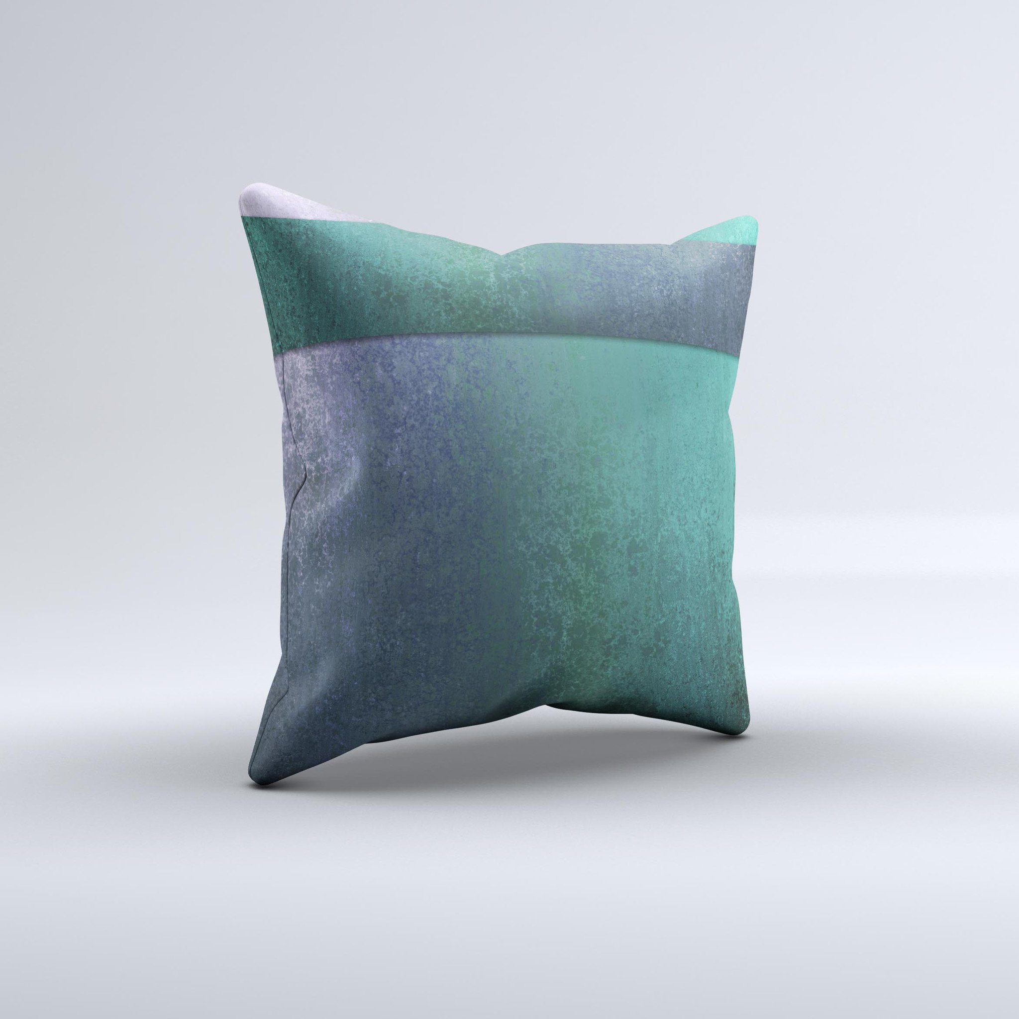 Vivid emerald green decorative throw pillow with sponge texture, showcasing unique handmade design and high-quality fabric.