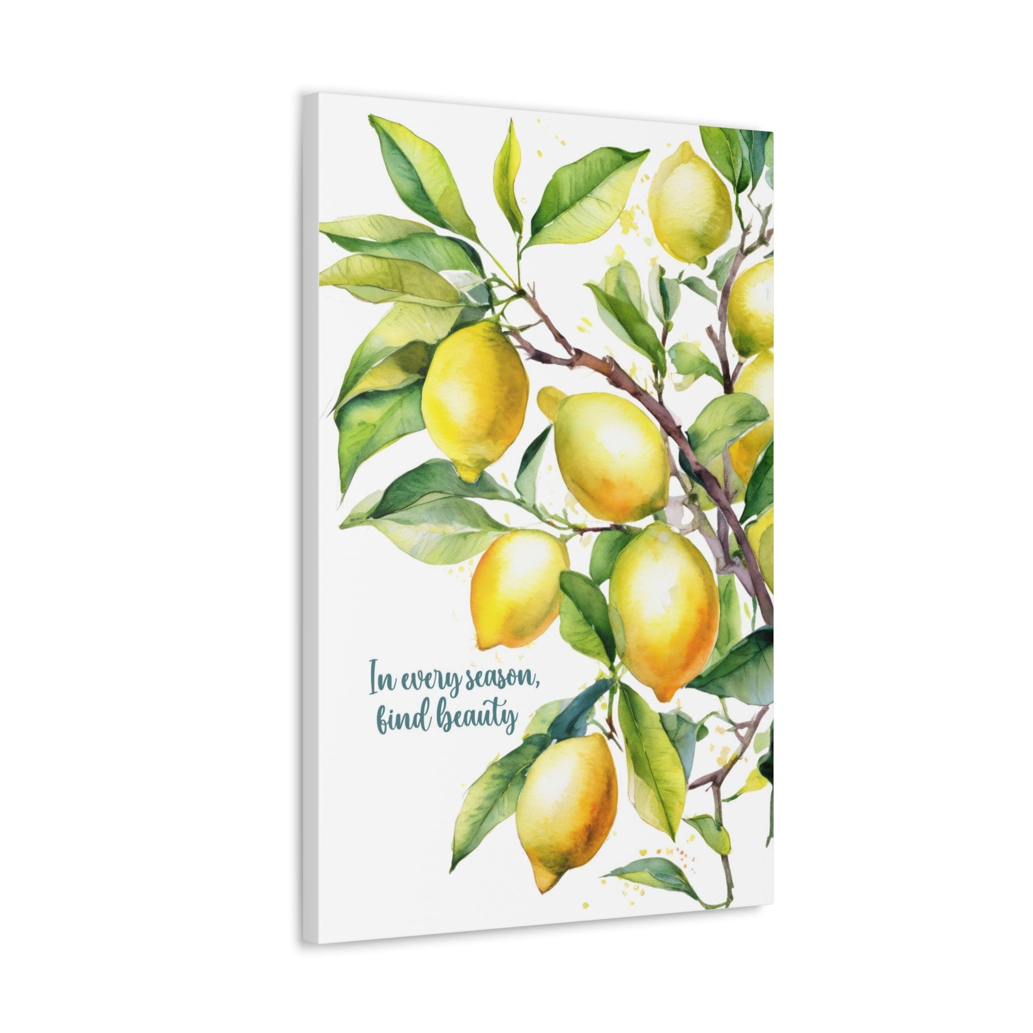 Canvas print artwork of a Lemon Tree, showcasing vibrant colors and intricate details, perfect for home or office decor.