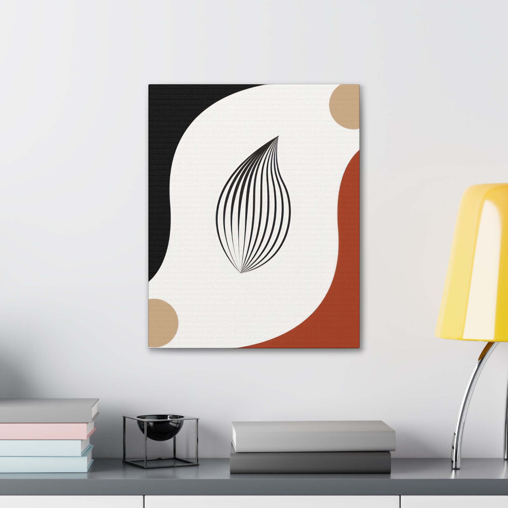 A beautifully designed canvas print featuring unique line art, perfect for wall decor in homes or offices.