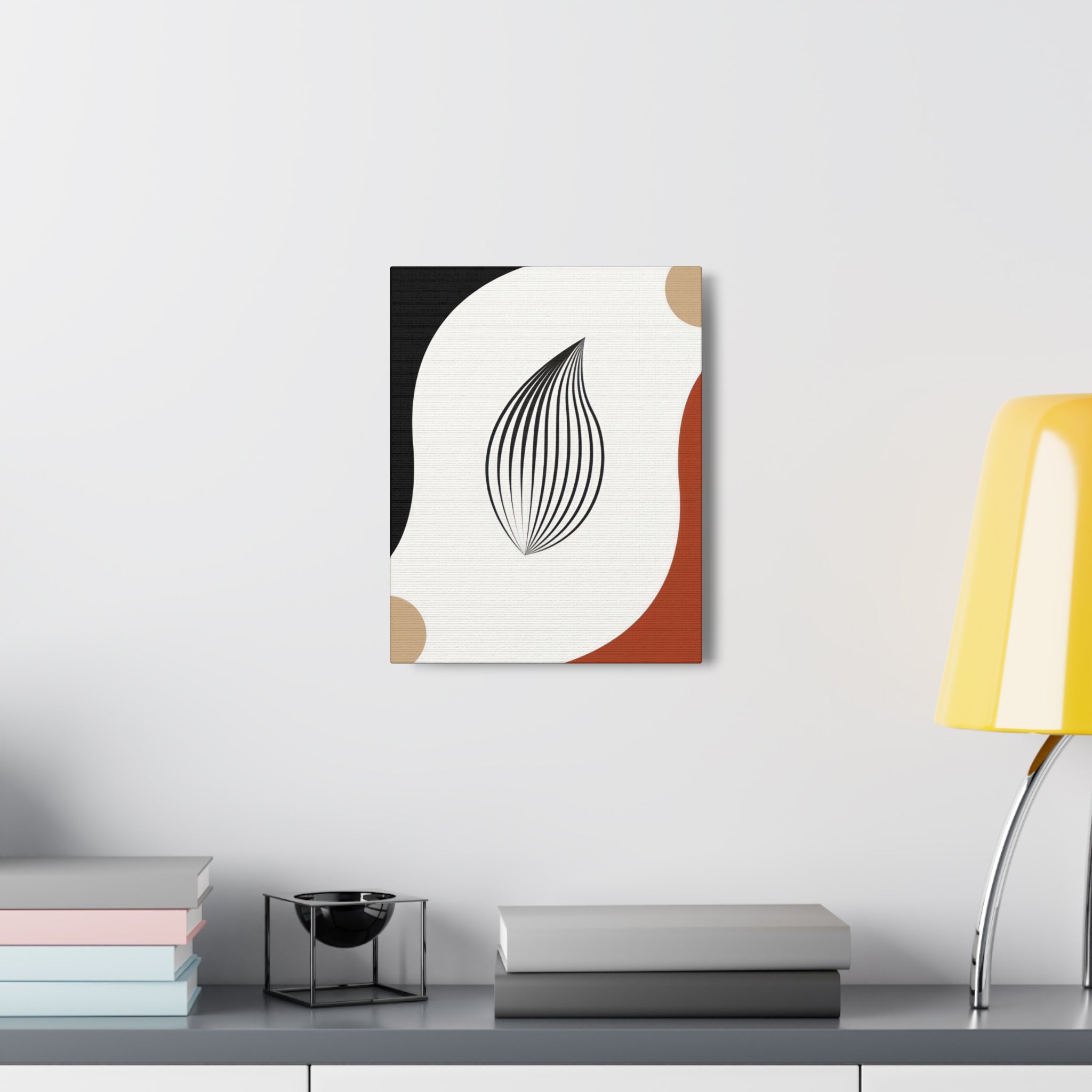 A beautifully designed canvas print featuring unique line art, perfect for wall decor in homes or offices.