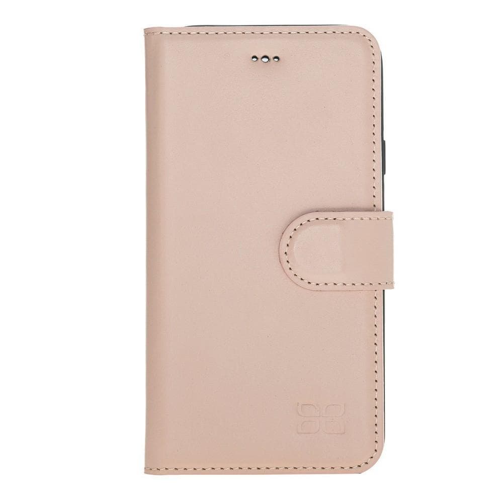 Wallet Folio Leather Case for Apple iPhone X series, featuring an ID slot and premium full grain leather design.