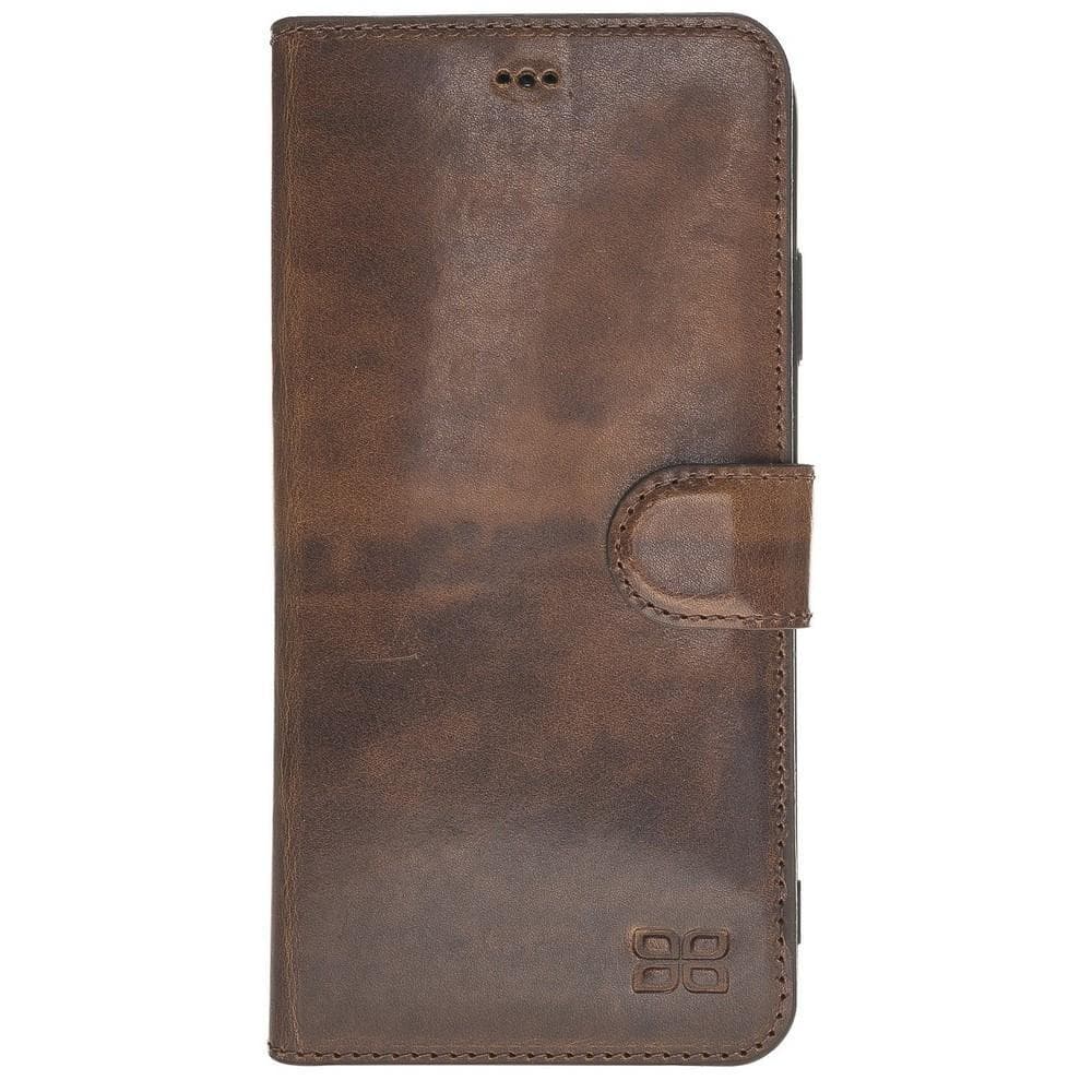 Wallet Folio Leather Case for Apple iPhone X series, featuring an ID slot and premium full grain leather design.