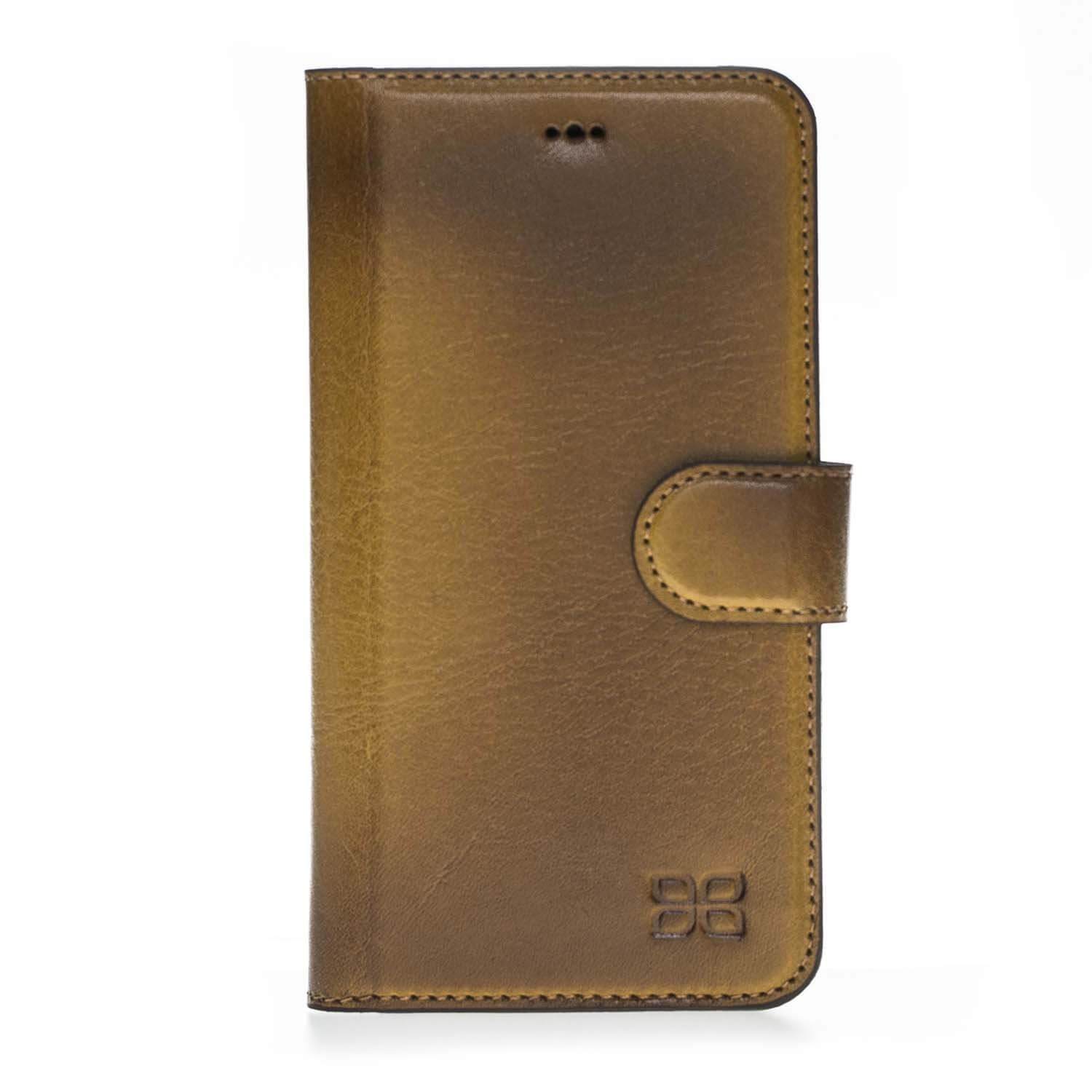 Wallet Folio Leather Case for Apple iPhone X series, featuring an ID slot and premium full grain leather design.