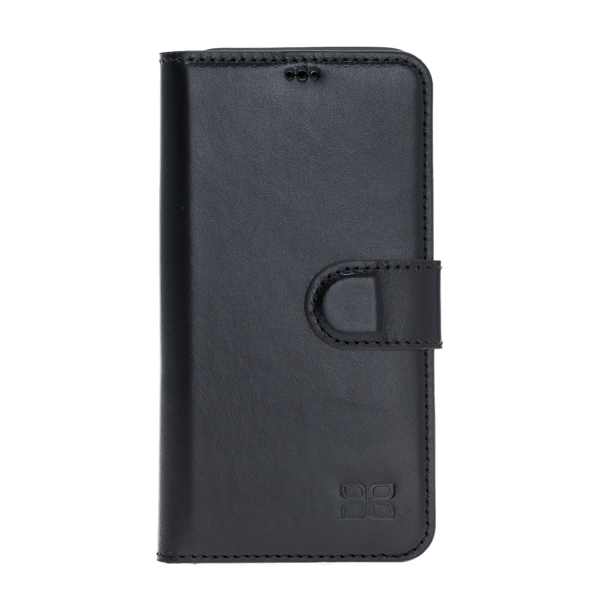 Bouletta Wallet Folio with ID Slot, a brown leather wallet case for Apple iPhone 11, featuring card slots and RFID protection.