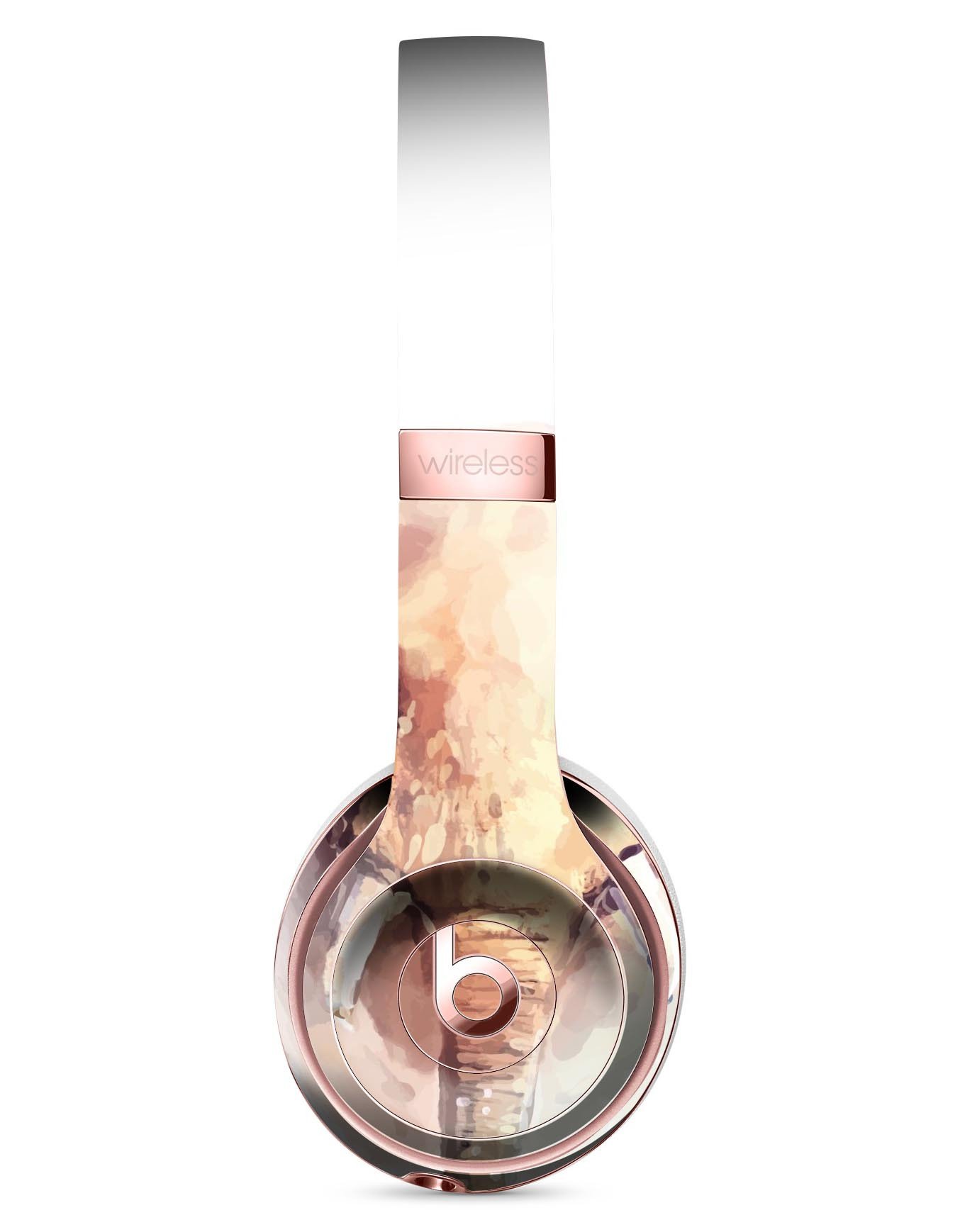 Watercolor Animal Skin Kit for Beats by Dre Solo 3, showcasing vibrant designs and a perfect fit.