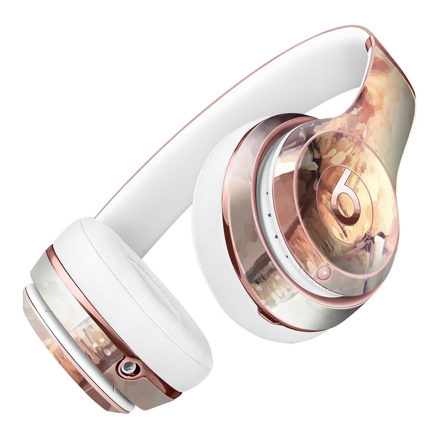 Watercolor Animal Skin Kit for Beats by Dre Solo 3, showcasing vibrant designs and a perfect fit.