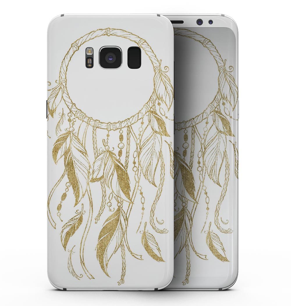 WaterColor Dreamcatchers v17 skin kit for Samsung Galaxy S8, showcasing vibrant colors and intricate design.