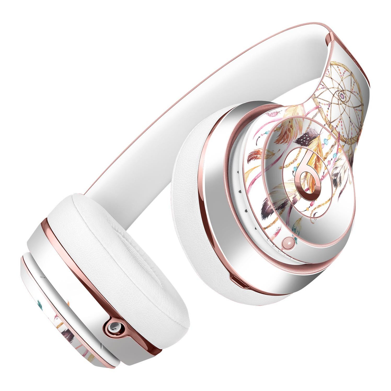 WaterColor Dreamcatchers v8 Full-Body Skin Kit for Beats by Dre Solo 3 Wireless Headphones, showcasing vibrant colors and unique design.