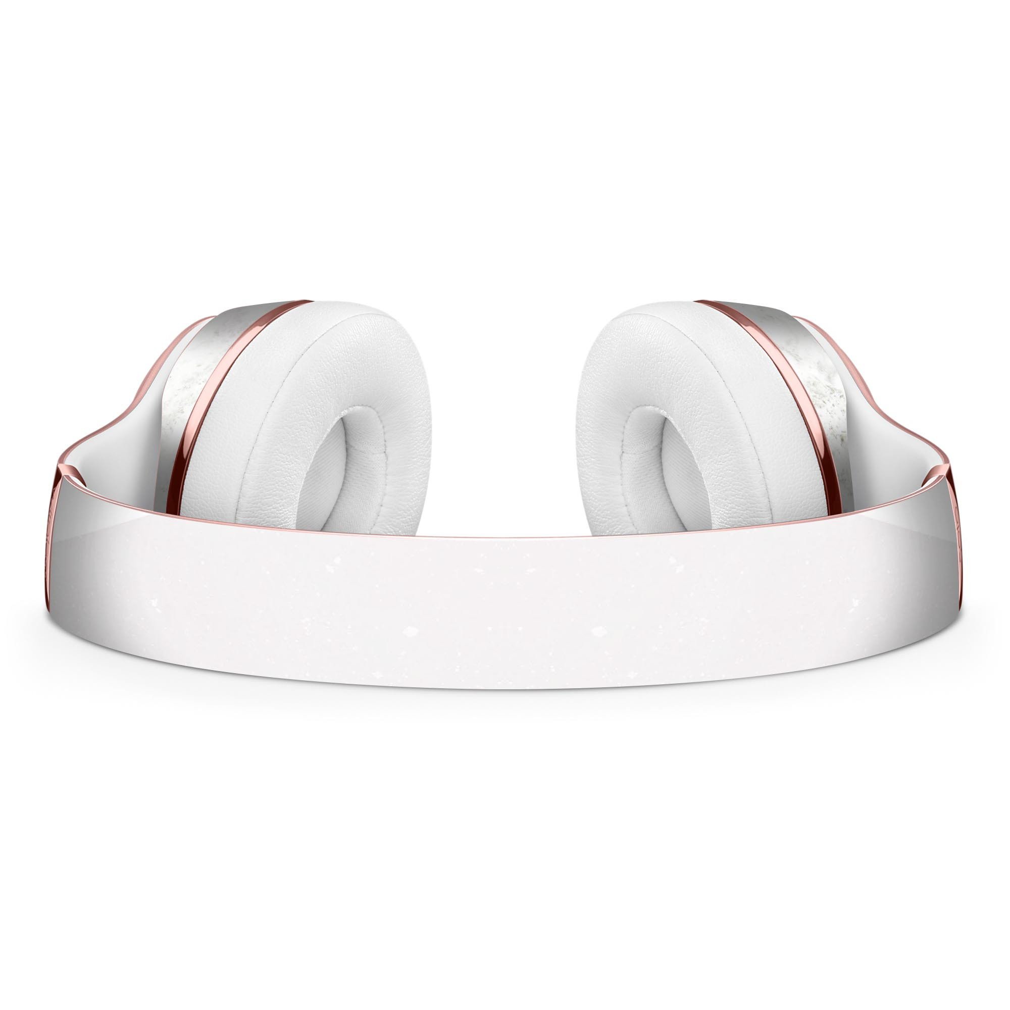 White and Neutral Marble Slab Skin Kit for Beats by Dre Solo 3 Wireless Headphones, showcasing a stylish design and precise fit.