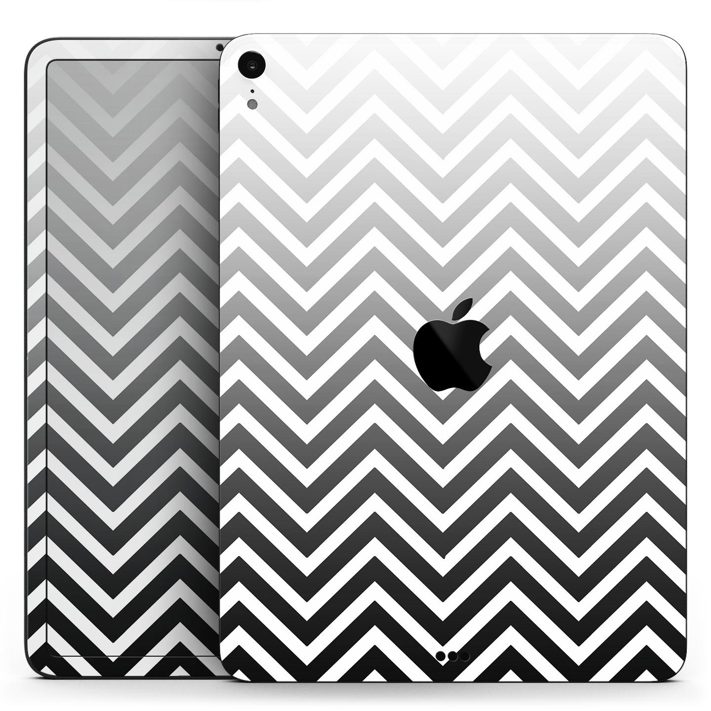 White and gradient sharp chevron full body skin decal for Apple devices, showcasing a stylish design and premium quality materials.