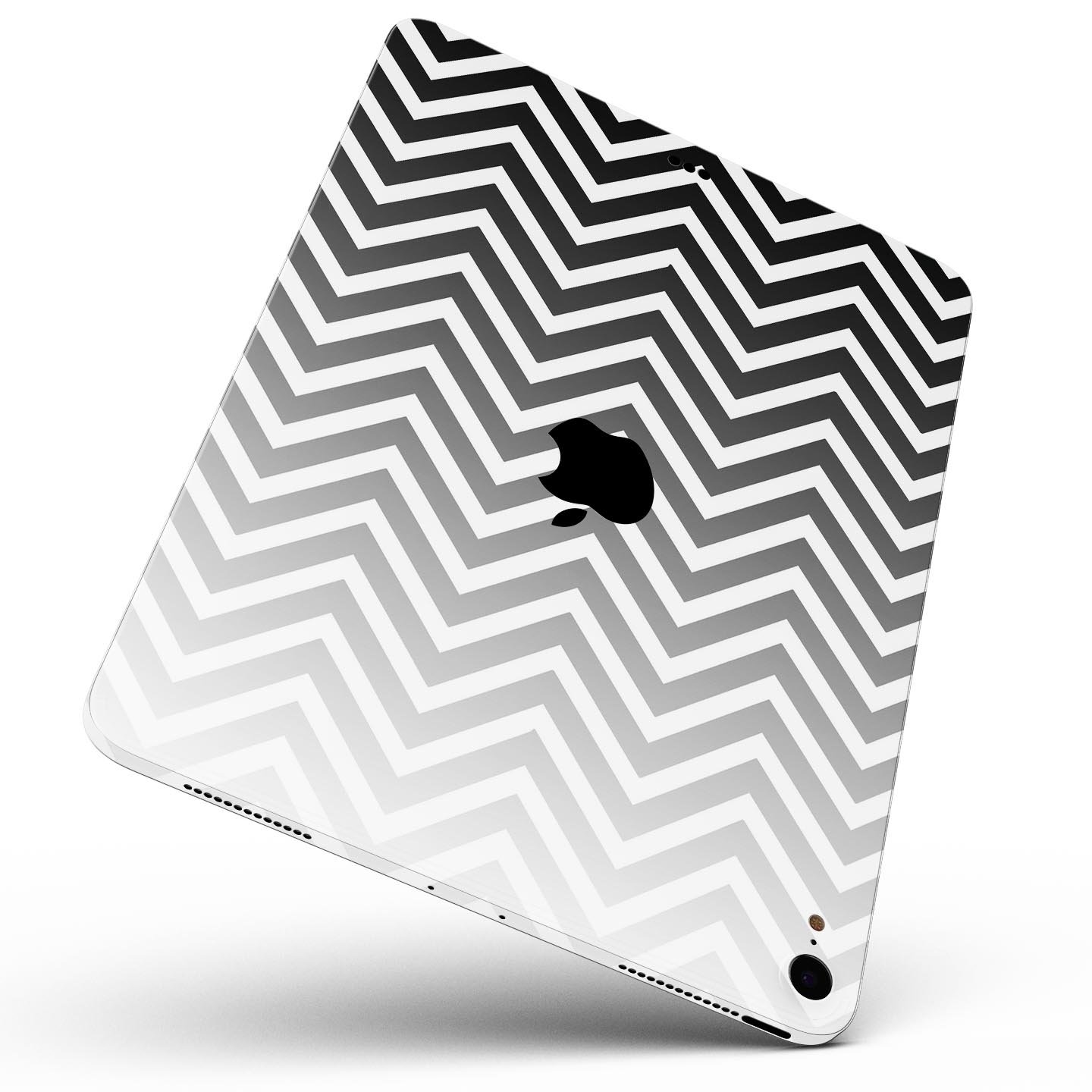 White and gradient sharp chevron full body skin decal for Apple devices, showcasing a stylish design and premium quality materials.