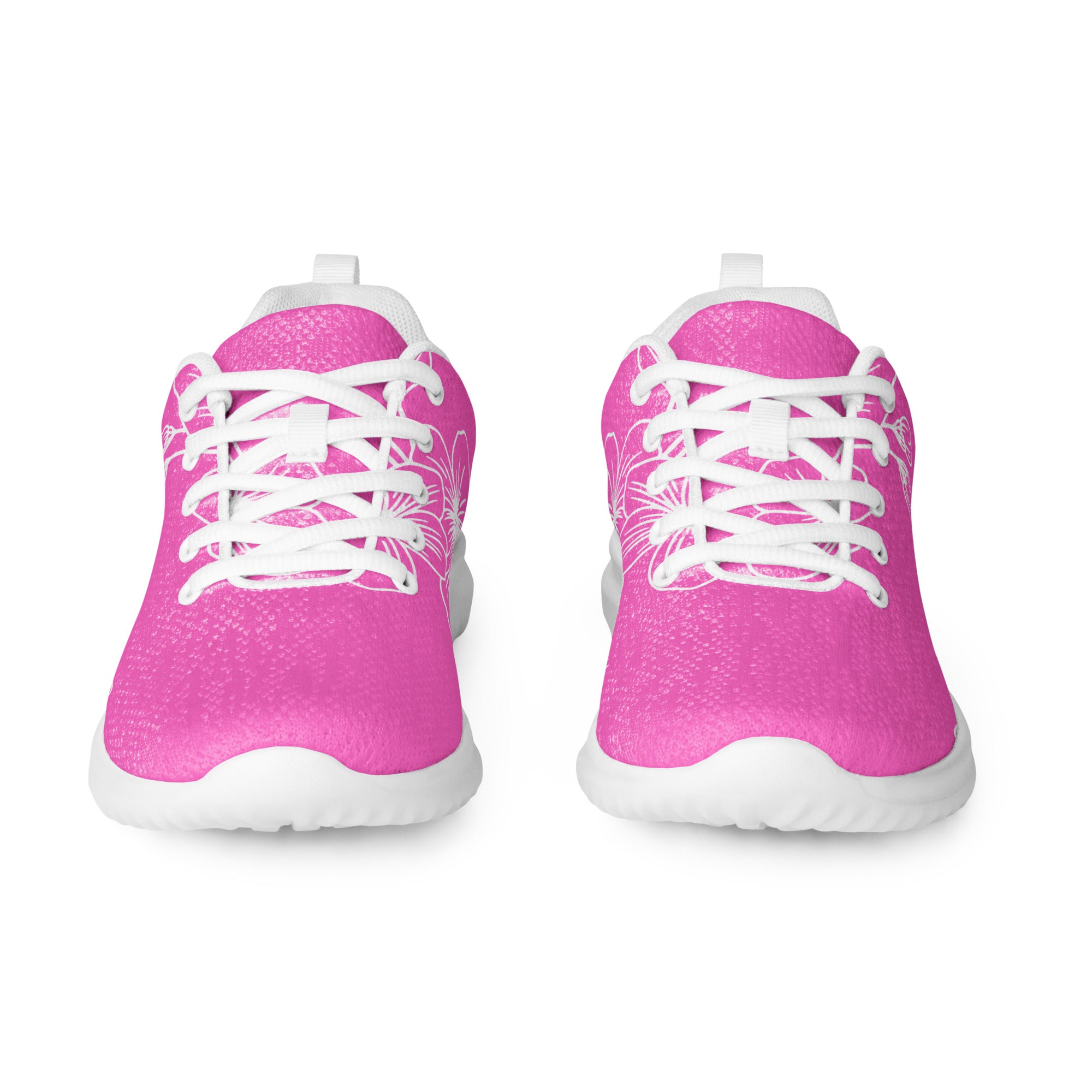 A pair of stylish women's athletic running shoes featuring a lightweight design, breathable lining, and padded collar, perfect for workouts and casual wear.