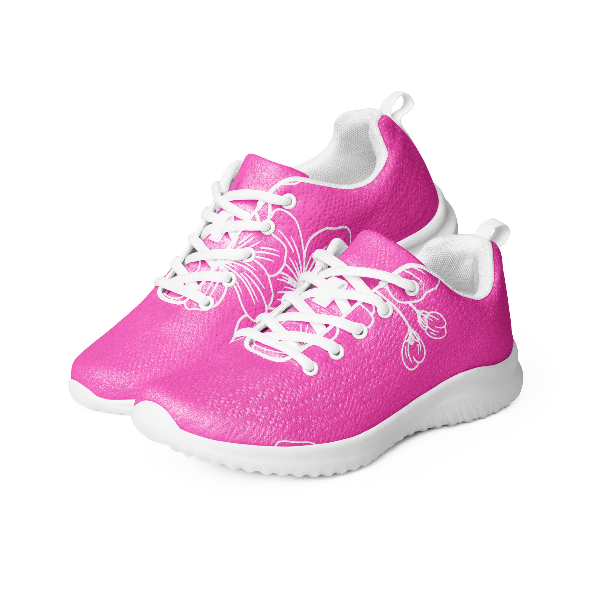 A pair of stylish women's athletic running shoes featuring a lightweight design, breathable lining, and padded collar, perfect for workouts and casual wear.