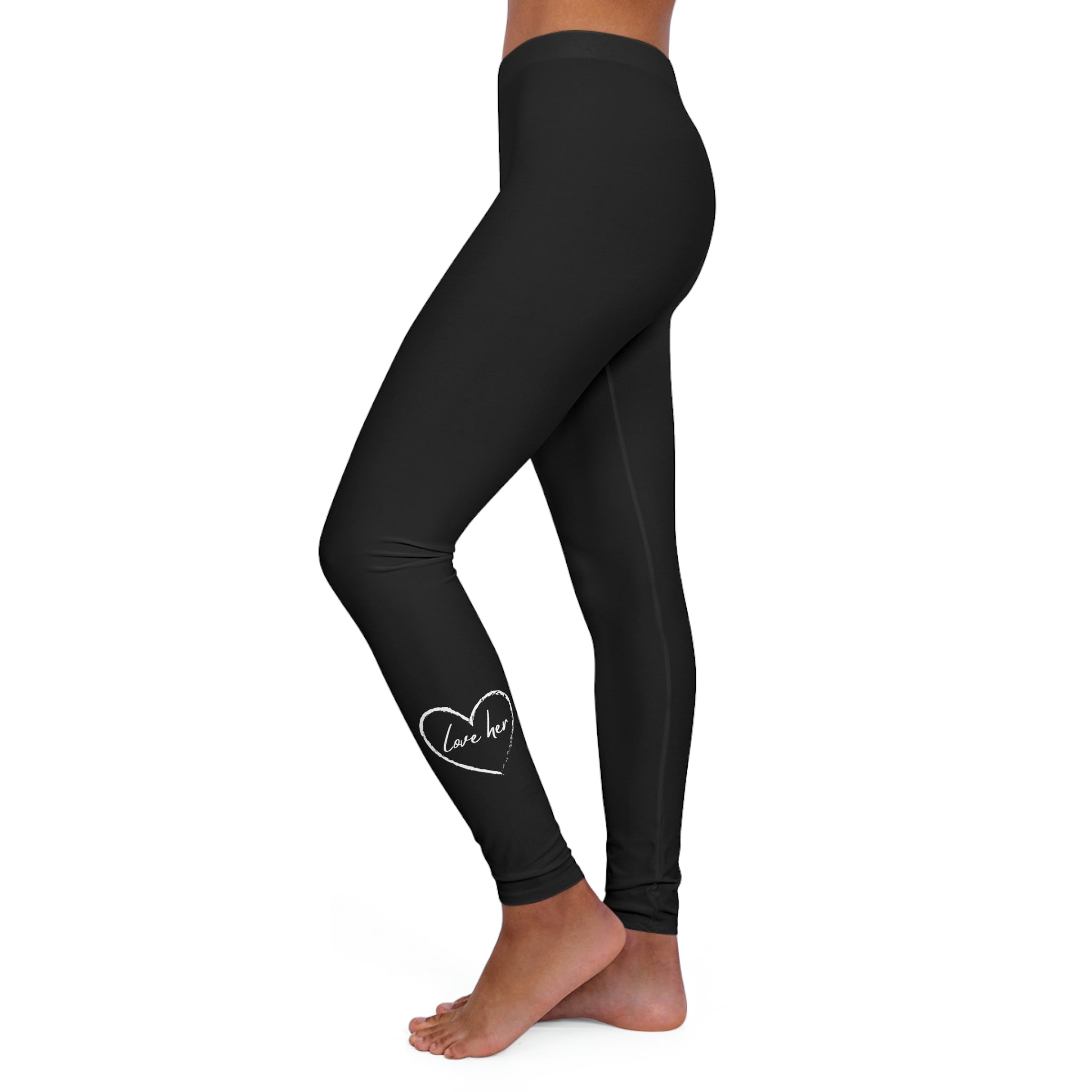 Womens Black Fitness Leggings featuring a skinny fit and double layer waistband, perfect for workouts and athleisure.